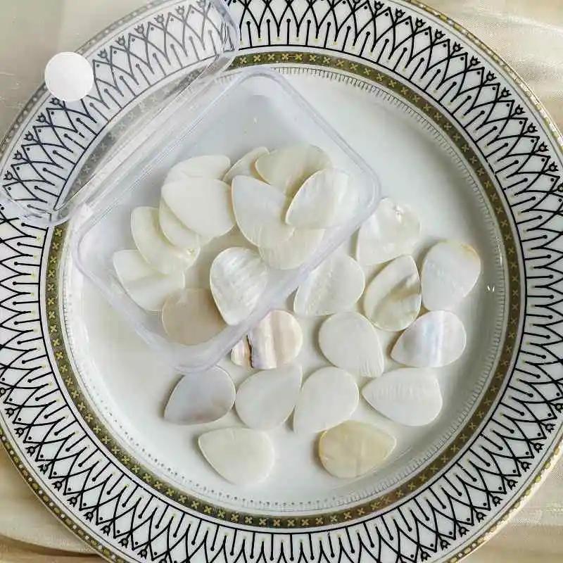 25pc Mother of Pearl Mosaic Tiles Natural Shell droplets Mosaic Pieces for Home Decoration Crafts materials hobbies arte 118