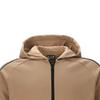 Emporio Armani Logo Patch Fleece Hooded Zip-Up Casual Sweatshirt Men sweatshirt Camel 7M000973-AF10377-U6171