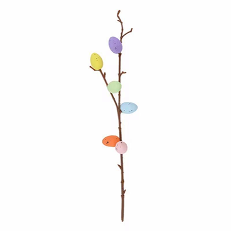 1/3/5Pcs Artificial Easter Egg Branches 35CM Fake Bouquets for Home Decor Garden Easter Decoration Party Supplies Vase Ornament