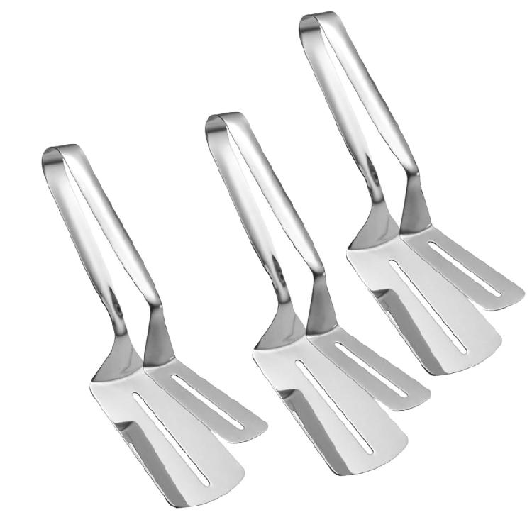 Stainless Steel Meat Turner Comfortable Grip Nonslip Spatula with Extended Handle Barbecue Accessory