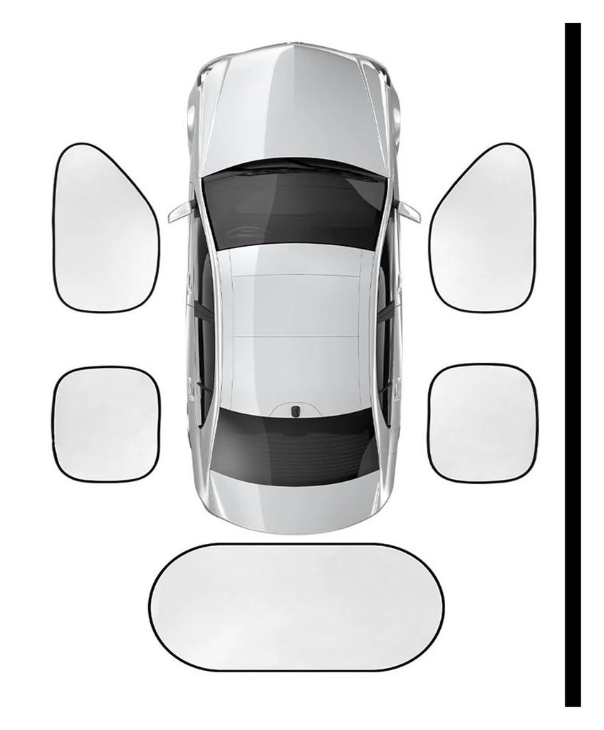 5pcs/set Sidewind Sunshade for Fiat 500 500C 2012 500X 500L Abarth 695 Car Window