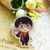 Potter Cartoon Harry Snape Malfoy George Bill Movie Character Pendant Keychain