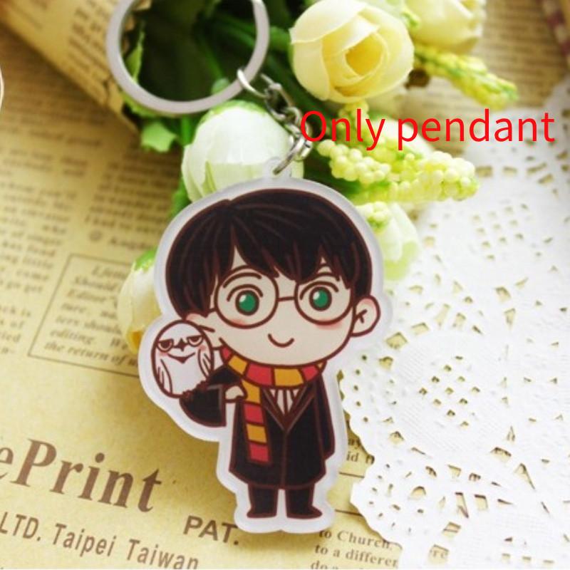 Potter Cartoon Harry Snape Malfoy George Bill Movie Character Pendant Keychain