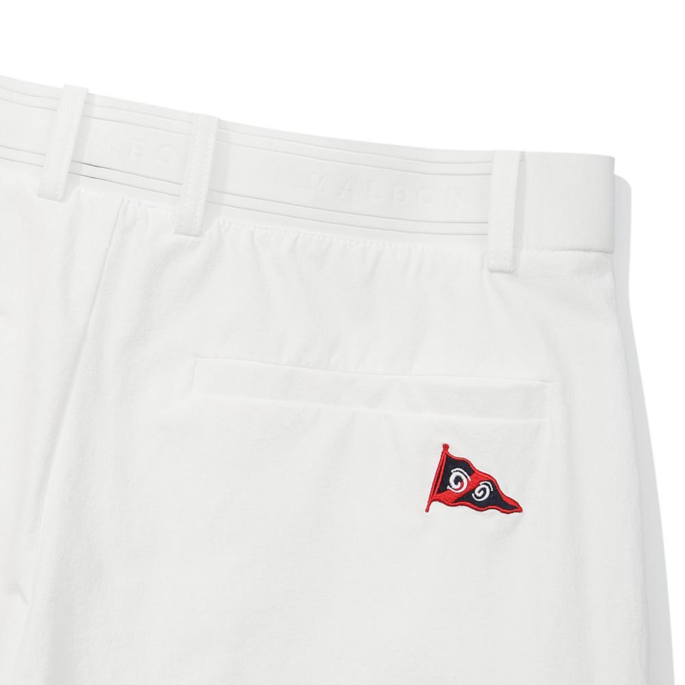 MALBON GOLF Flag Half Pants White (Man)
