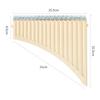 18 Pipes Pan Flute C Key Panpipes Pan Pipes with Mouthpiece Wind Instrument for Students Beginners with Carrying Bag