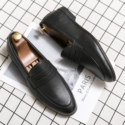 Tendenza Moda 2024 Gentleman Casual Comodo Viaggio Adulto Scarpe da Uomo Stile Britannico Slip-on Mocassini in Pelle Scarpe per Uomo