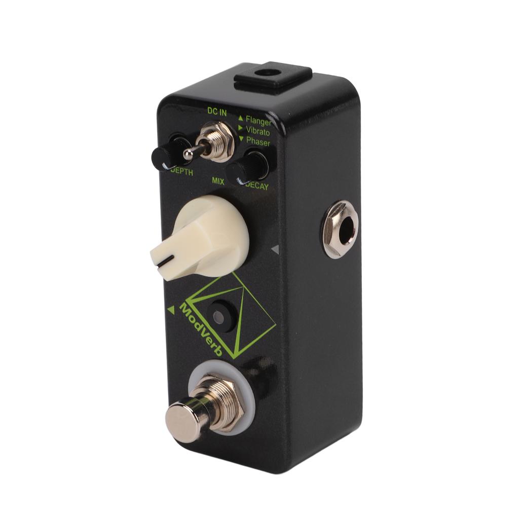 Modulation Reverb Pedal Electric Guitar Single Block Effector 3 Modes Metal Shell DC9V