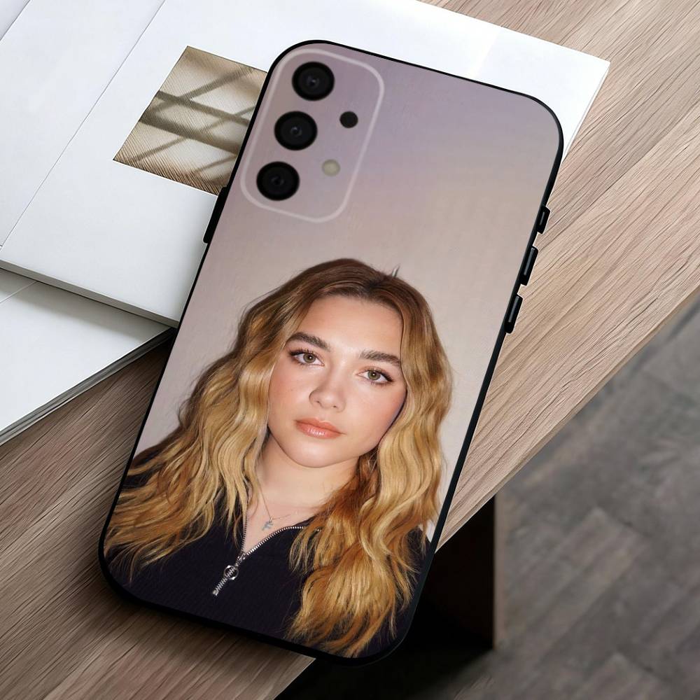 

Indie-Darling F-Florence P-Pugh Phone Case For Samsung Galaxy A73,A72,A71,A70,A53,A52,A51,Soft Silicone Black Cover Samsung a32 4g
