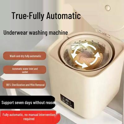 Compact Smart Washer-Dryer Combo for Underwear and Socks - Automatic Mini Laundry Machine
