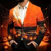Herren Corduroy Business Casual mit Halloween-Print für Partys und den täglichen Gebrauch