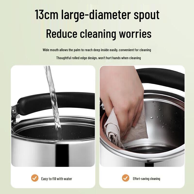 Supor 5L 304 Stainless Steel Whistling Kettle for Gas Stoves