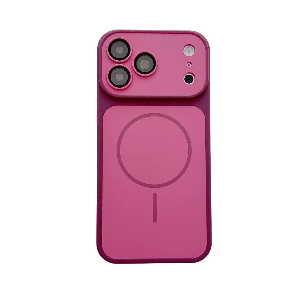 Applicable to iPhone17PROMAX mobile phone case two-color matte skin-sensitive magnetic attraction Apple 18 with lens film anti-drop 16