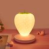 D5 LED Strawberry Novelty Night Lamp USB Bedside Lamp Silicon Touch-Sensor Night Light for Kid Children Bedroom Room Decoration