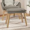 Footstool Light Grey 45 X 29.5 X 35 Cm Velvet