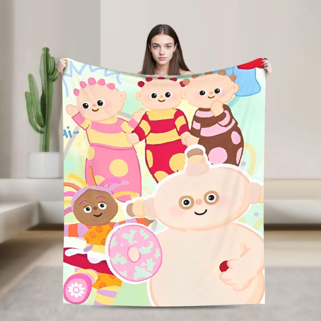 Makka Pakka In the Night Garden Blanket Airplane Travel Flannel Throw Blanket For Couch Chair Warm Soft Design Quality Bedspread