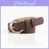 Minimalist Womens Leather Belt With Alloy Pin Buckle For Office And Casual Looks