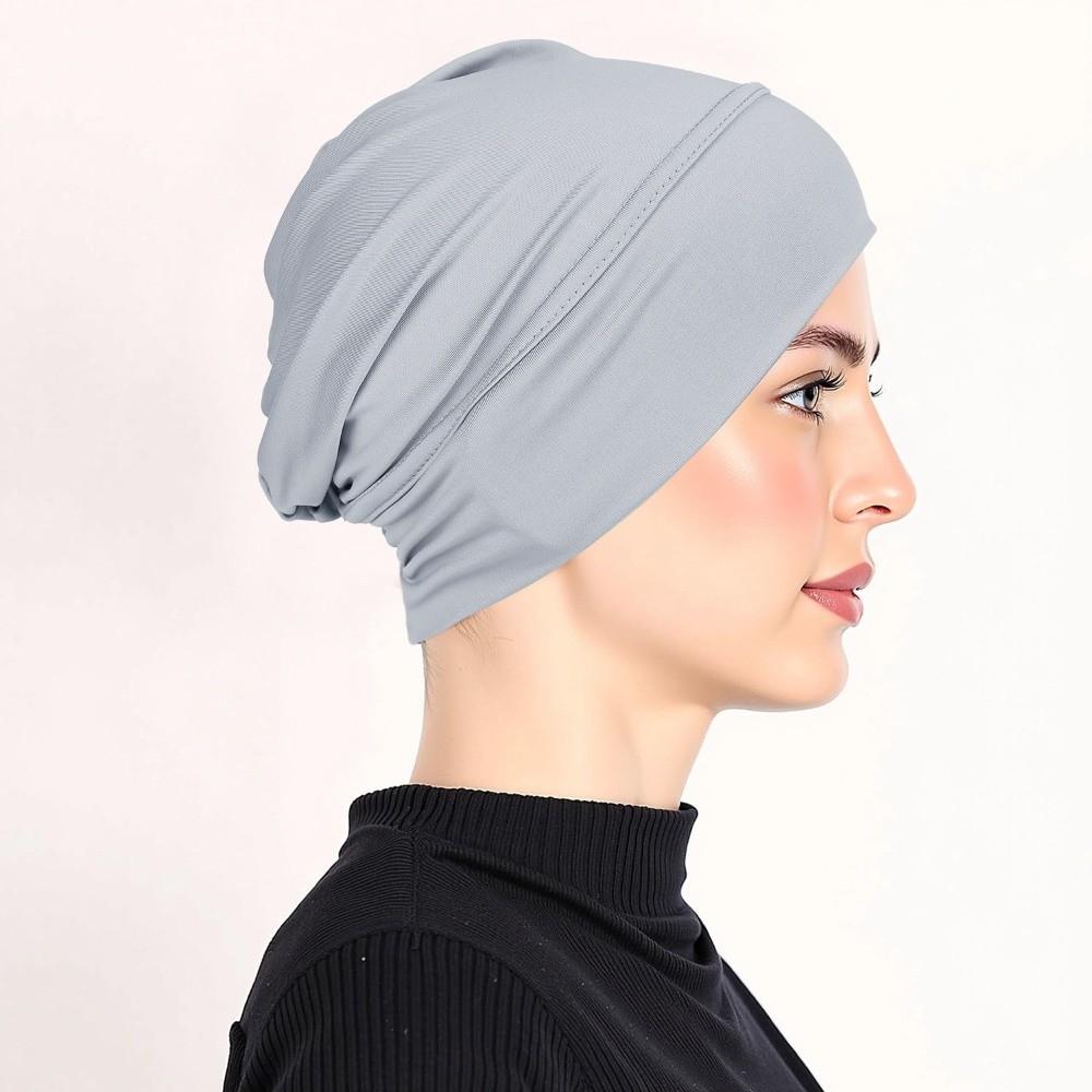 Soft Modal Hijab Caps Elastic Cancer Chemo Hat New Islamic Headband  Women Headwear