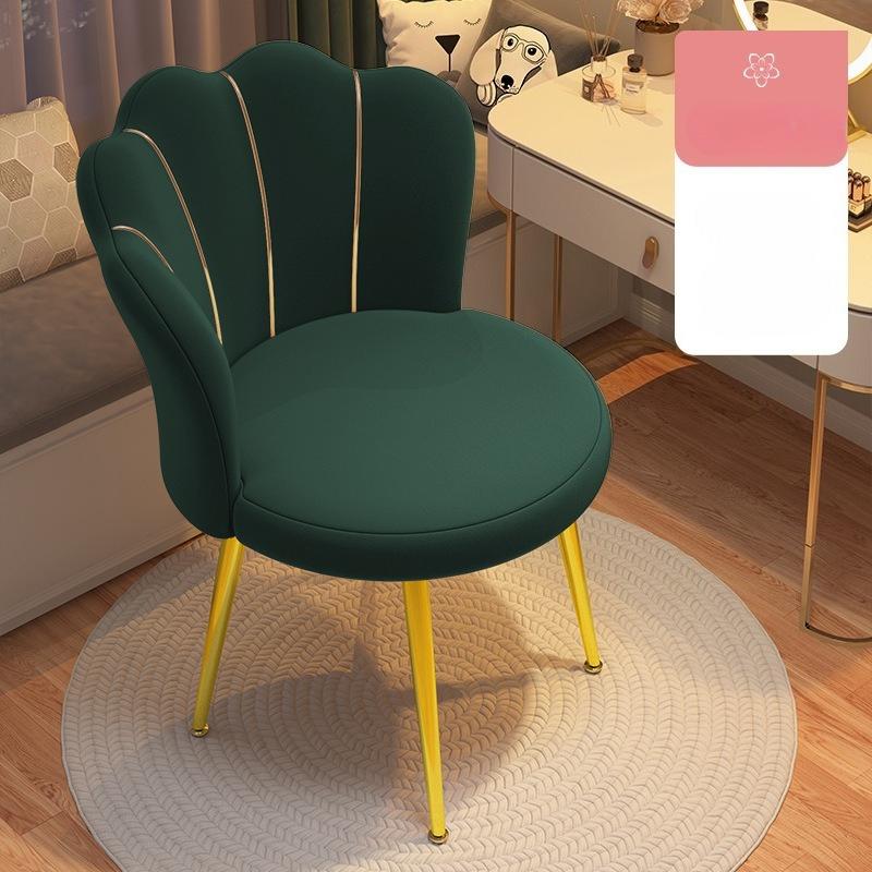 Elegant Tufted Dressing Stool for Bedroom Girls Women, Upholstered Princess Accent Desk Chair for Office Study