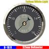 ZMFJH Retro Pointer 52MM Gauge 0-190ohm Fuel Level Oil Pressure Water Temperature Voltage Red Yellow Light for Car Boat Yacht