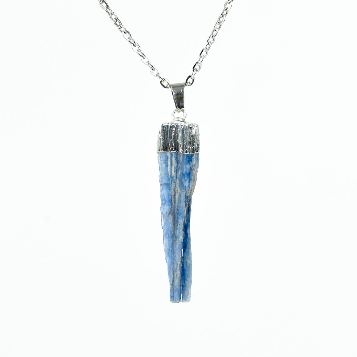 

Positive Energy Crystal Raw Kyanite Pendant Necklaces Fashion Accessories Party/Daily/Birthday/Festival Jewelry Friend Gift Blue