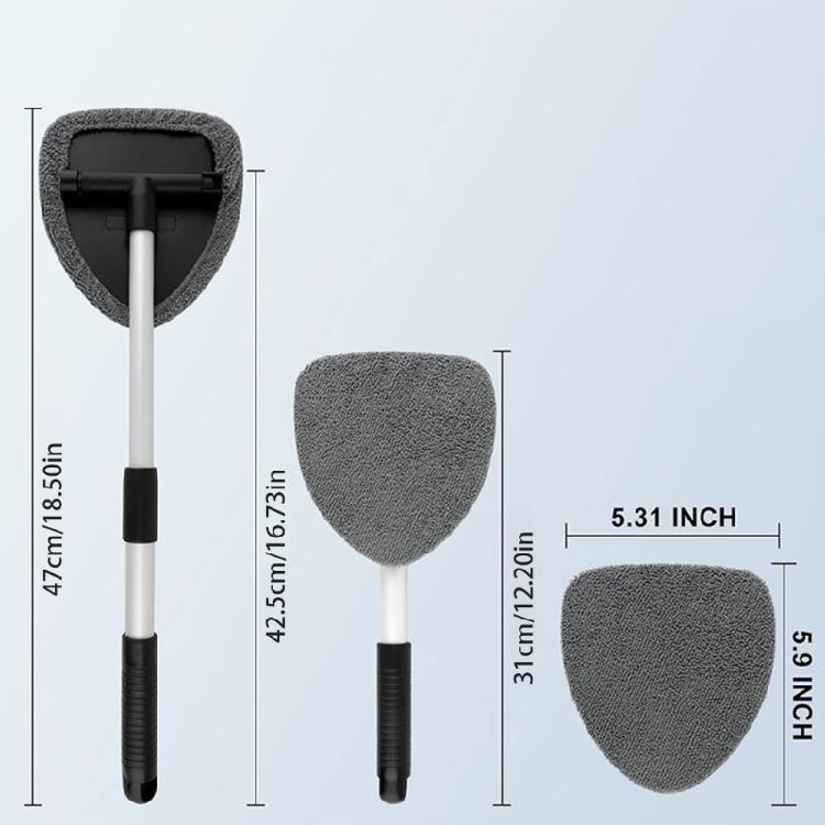 Ergonomic Windshield Cleaner Set For Comfort Featuring Aluminum Handle & Soft Cover Pad For Gentle Glass Cleaning Tasks