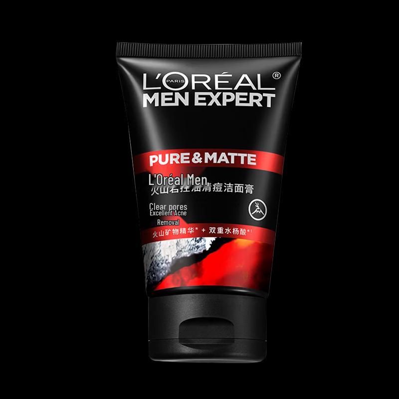 L Oreal Men s Volcanic Rock Facial Cleanser 100ml