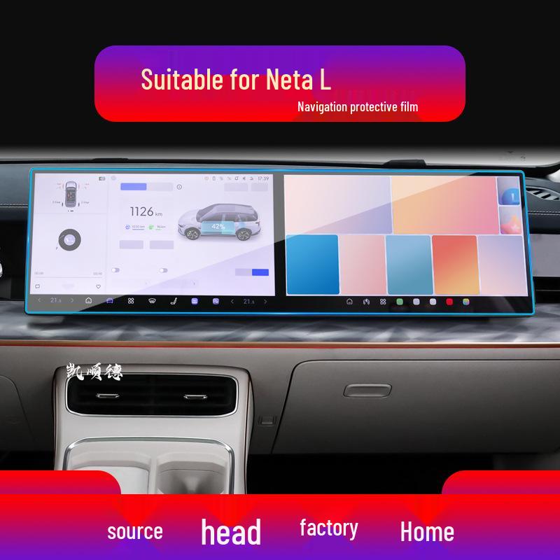 Neta U & L Display Screen Protective Tempered Film for Car Console