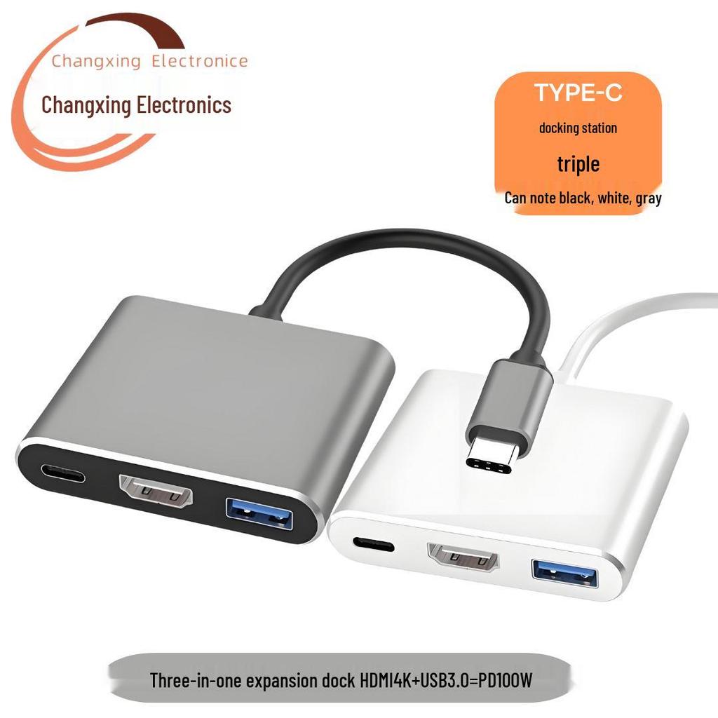 8-in-1 Type-C Hub: Multifunctional Card Reader & USB Network Expansion Dock