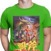 Golden Axe Streets Of Rage T-Shirt für Herren Reines Baumwoll-Vintage-T-Shirt Retro Axel Blaze Kampfspiel-T-Shirts