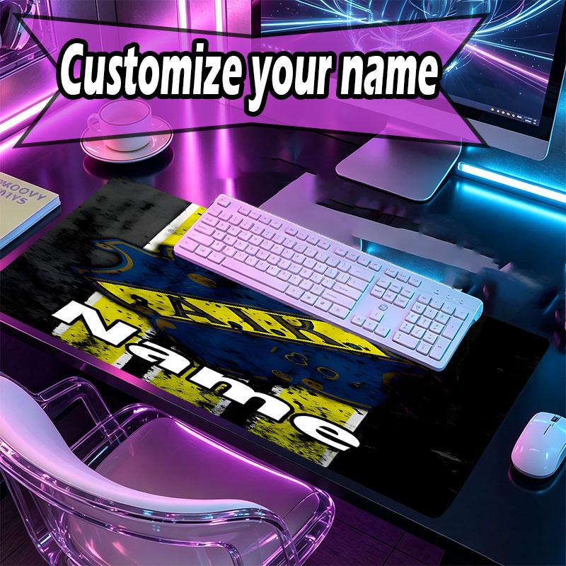 Custom Name Personalized AIK Fotboll Pattern Mousepad, Laptop PC Desk Mat, Decorative Desk Mat for Home Keyboard Pad Gift
