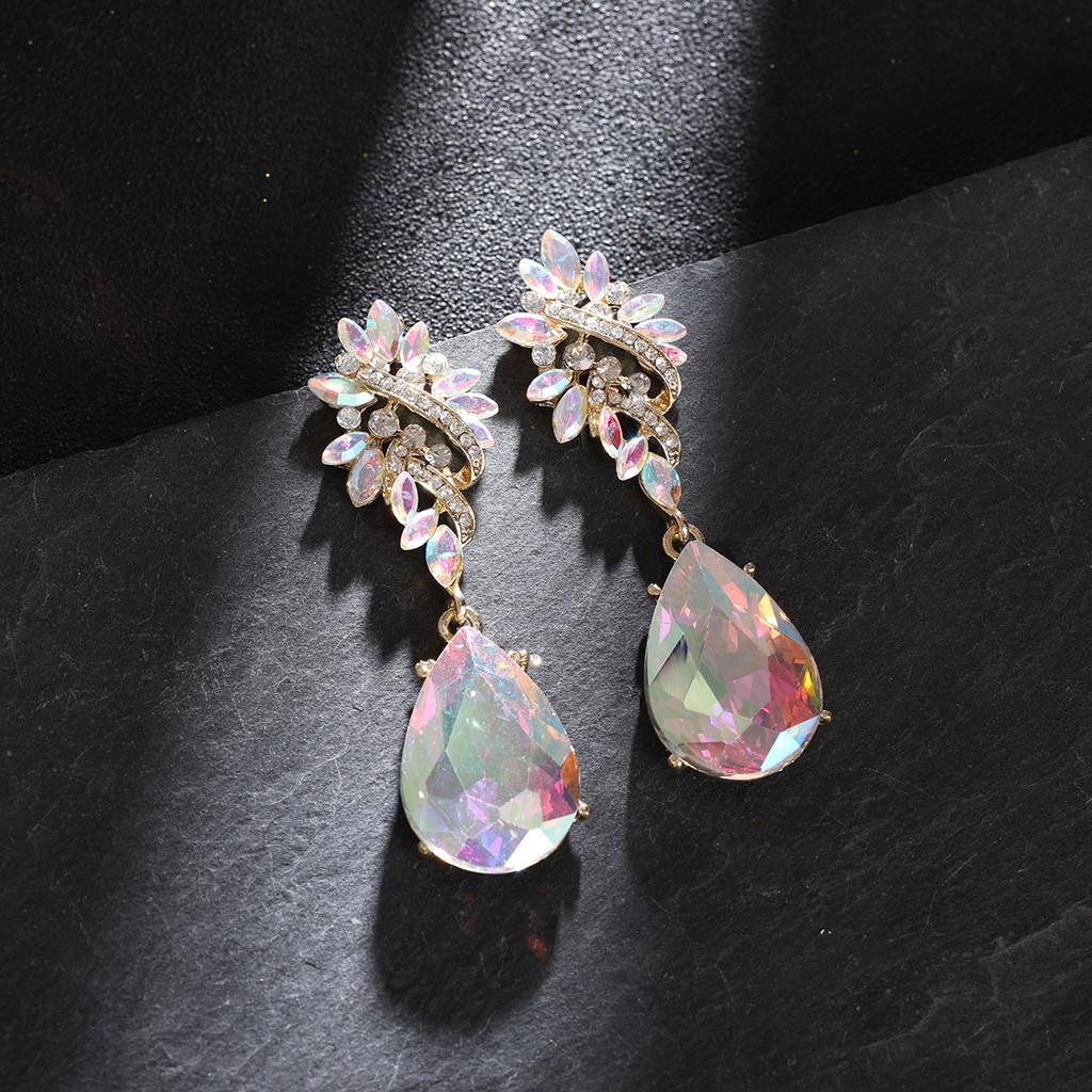 European Style Geometric Alloy Drop Earrings For Women With Irregular Design Fashion Jewelry