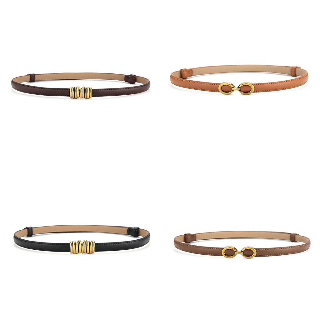 Genuine Leather Womens Fashion Belt With Pearl Detail For Casual And Formal Wear
