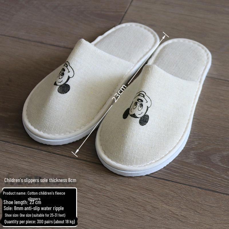 Thickened Disposable Hotel Room Cotton Slippers