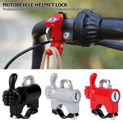 Creative Anti-theft Helmet Lock Handlebar Mount Motorcycle Electric Motorbike Universal Security Metal Lock with Keys Set