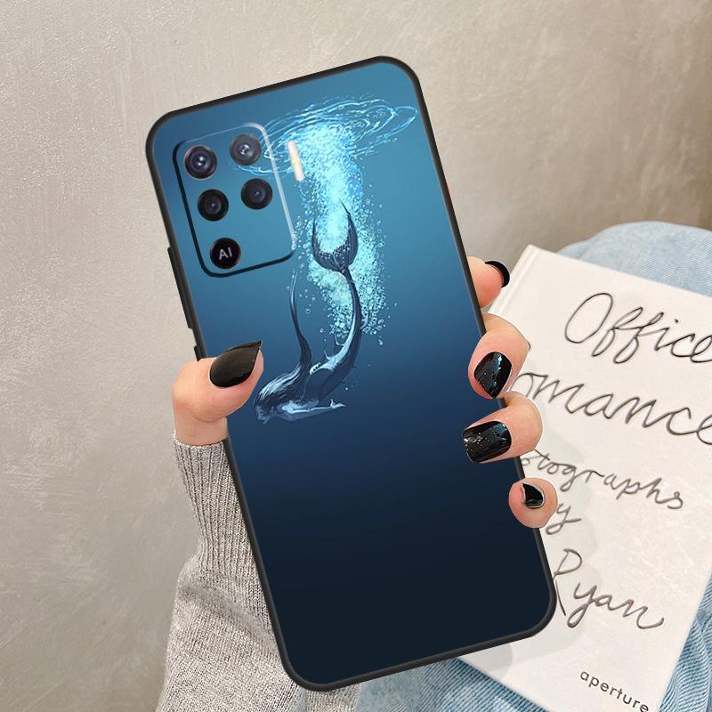 Mermaid Case For Oppo A40 A60 A80 A78 A38 A18 A98 A58 A96 A76 A16 A94 A74 A54 A15 A17 A57 A77 A5 Pro