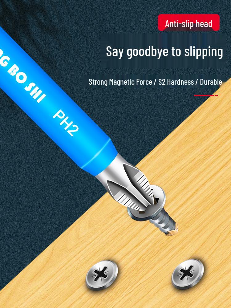 Anti-Slip Magnetic Phillips Tungsten Steel Hex Drill Extension Set for Electric Screwdrivers