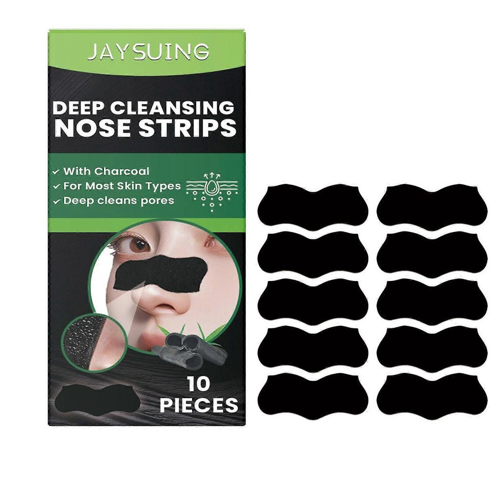Jaysuing Unscented Cleansing Charcoal Pore Strips Gently Cleans Pores And Blackheads Without Tightening, Nose Care Strips
