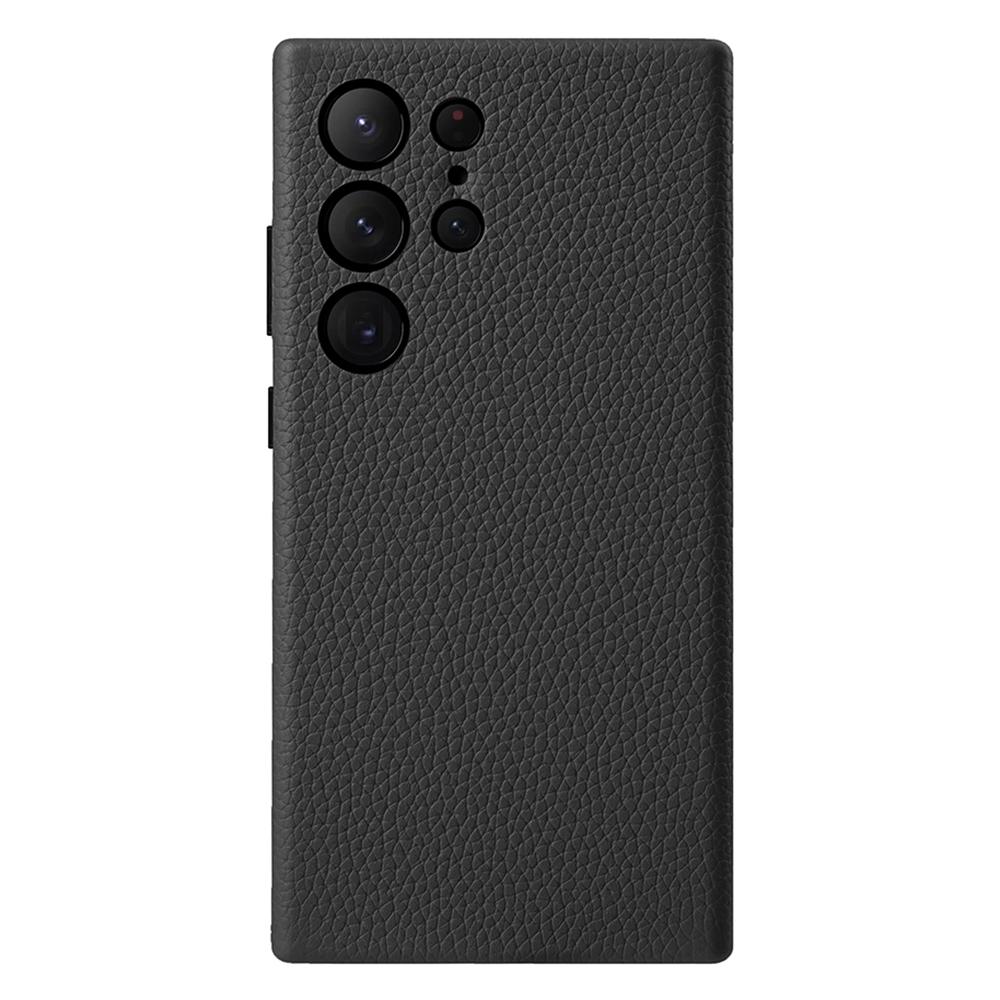 MELKCO Чехол для Samsung Galaxy S24 Ultra Натуральная коровья кожа+ПК Чехол для телефона