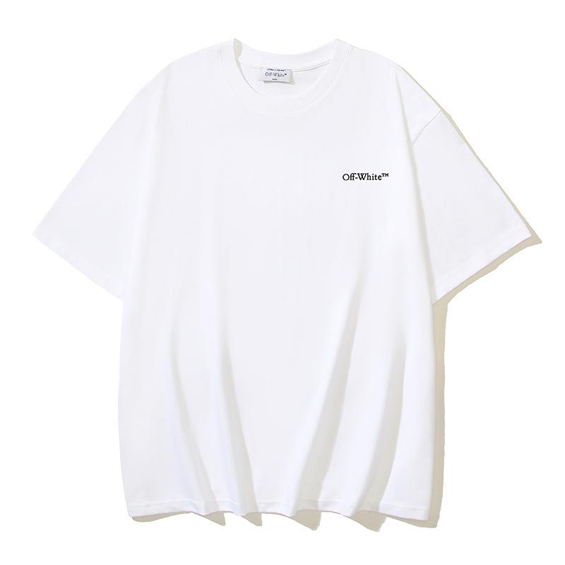 Off-White 2025 Summer New Caravaggio Religious Oil Painting Printed Short Sleeved T-shirt for Men and Women