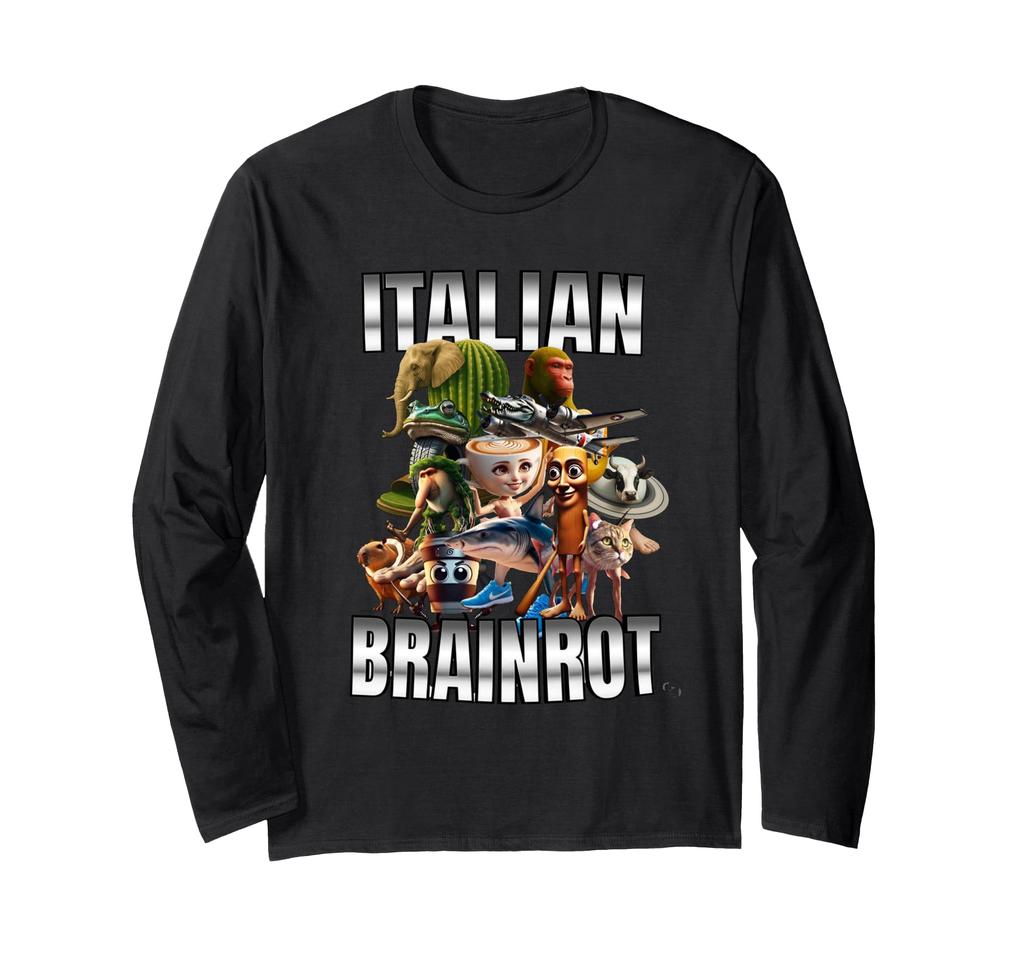 Italian Brain Lot All Characters Long Sleeve T-Shirt