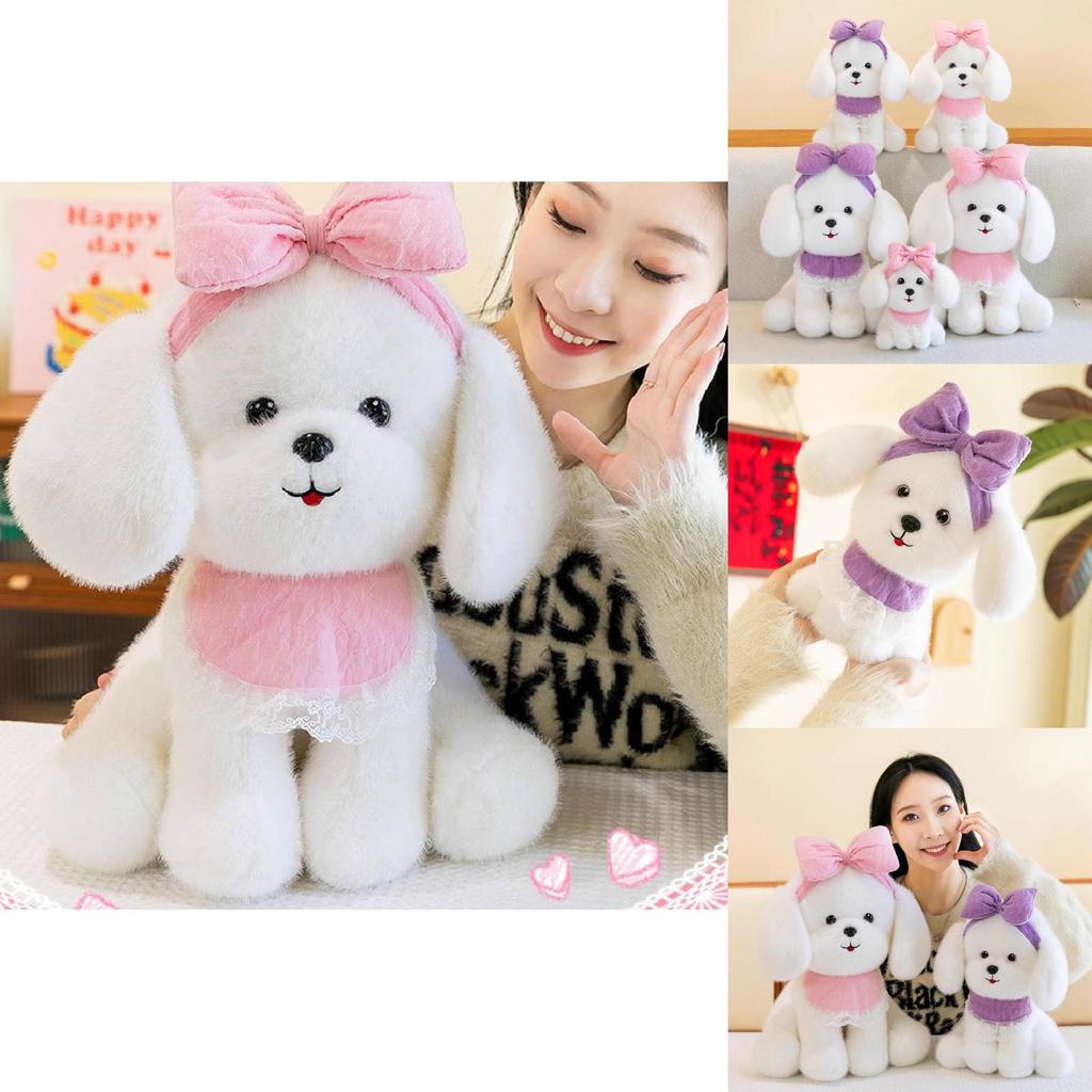 Princess Teddy Dog Plush Toy With Long Ears Soft Pp Cotton Stuffed Animal For Teen Girls