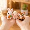 3D Perlen-Tier-Bastelset Frühjahrsfreunde Set Enthält Vier Tierfiguren Perlen Draht Schere und Schritt-für-Schritt-Anleitung zum Basteln