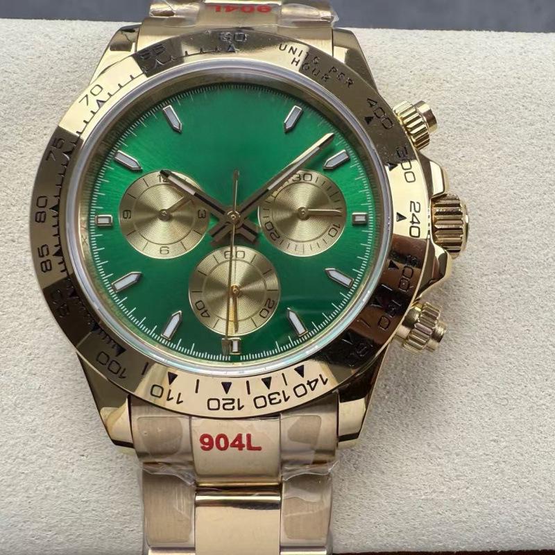 Rolex Daytona 40mm Diamond-Inlaid Multifunctional Automatic Mechanical Men's Watch.