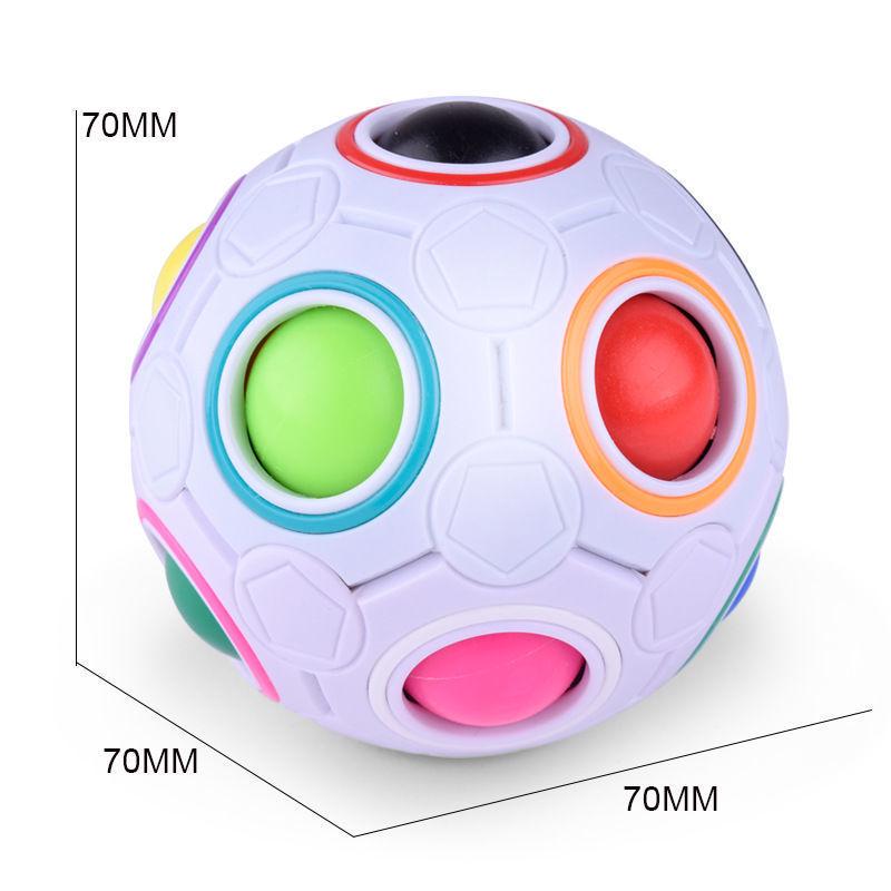 Yongjun Magischer Regenbogenball: Kreativer, reibungsloser, lehrreicher Zauberwürfel für Kinder