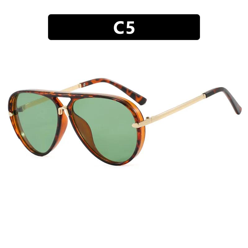 New Fashionable Toad Shaped Women'S Sunglasses Outdoor Neutral Travel Street Photography Large Frame Uv400 Sunscreen Glasses