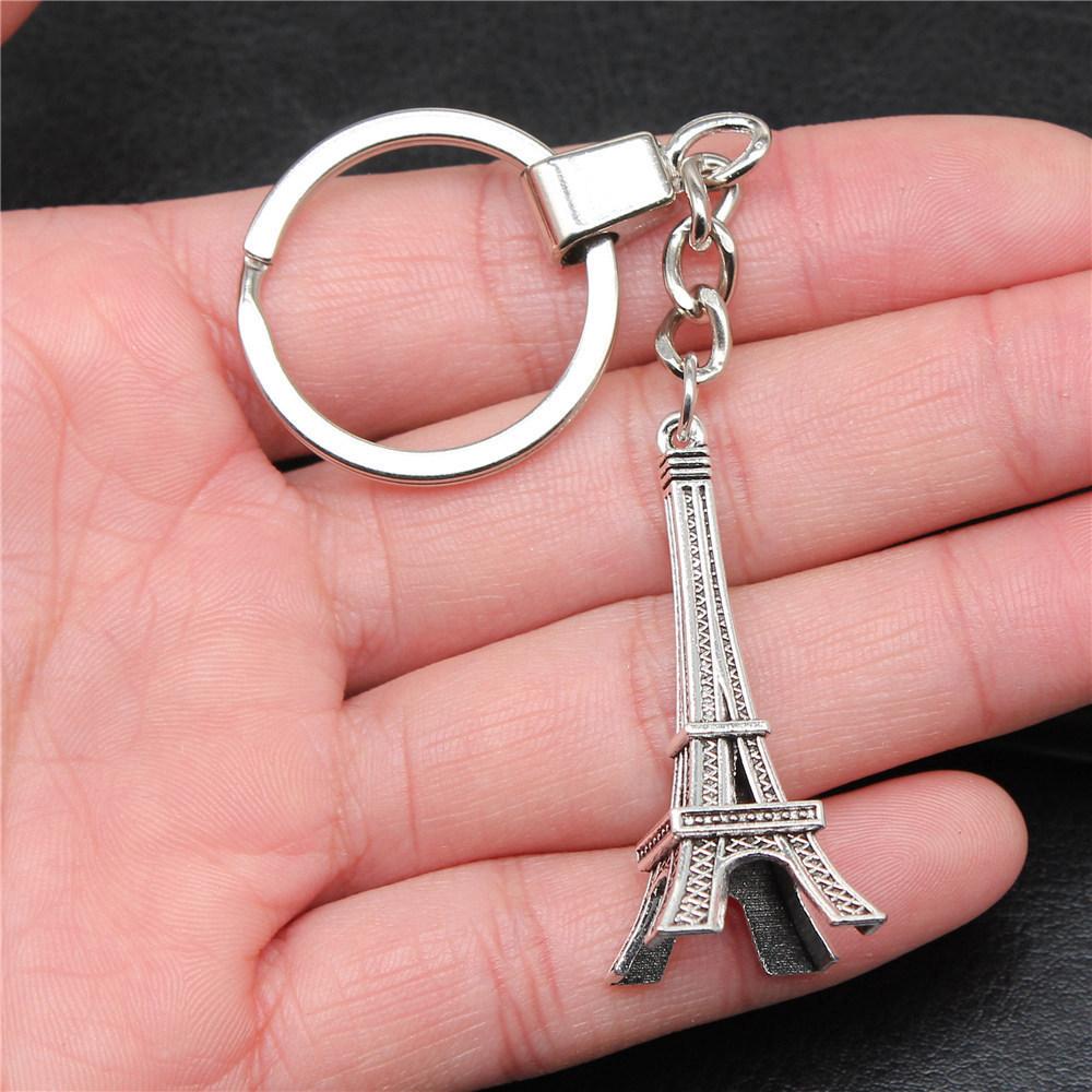 Punk Airplane Gear Steampunk Themed Antique Bronze Metal Keychain with 30mm Ring for Boys Bag Charm