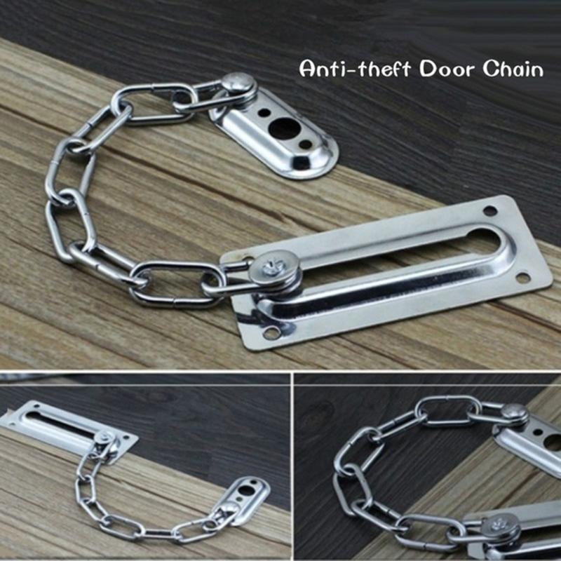 Stainless Steel Anti-Theft Door Chain Lock Hotel High Security Chain Restrictor