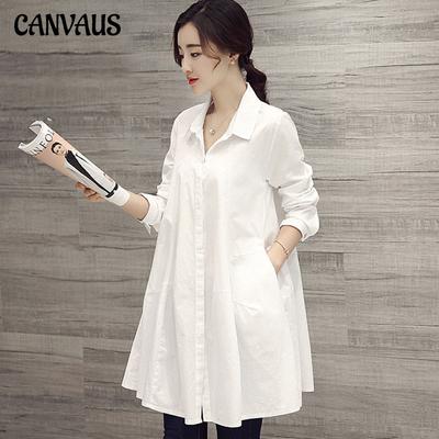 Spring and Autumn Women's Shirt Large Size Loose Long-sleeved Fashion Versatile Blouse
