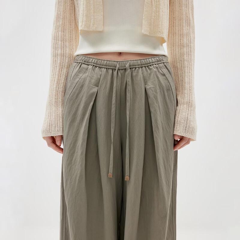 Only Women's Lyocell Blend Relaxed Straight Leg Casual Pants
