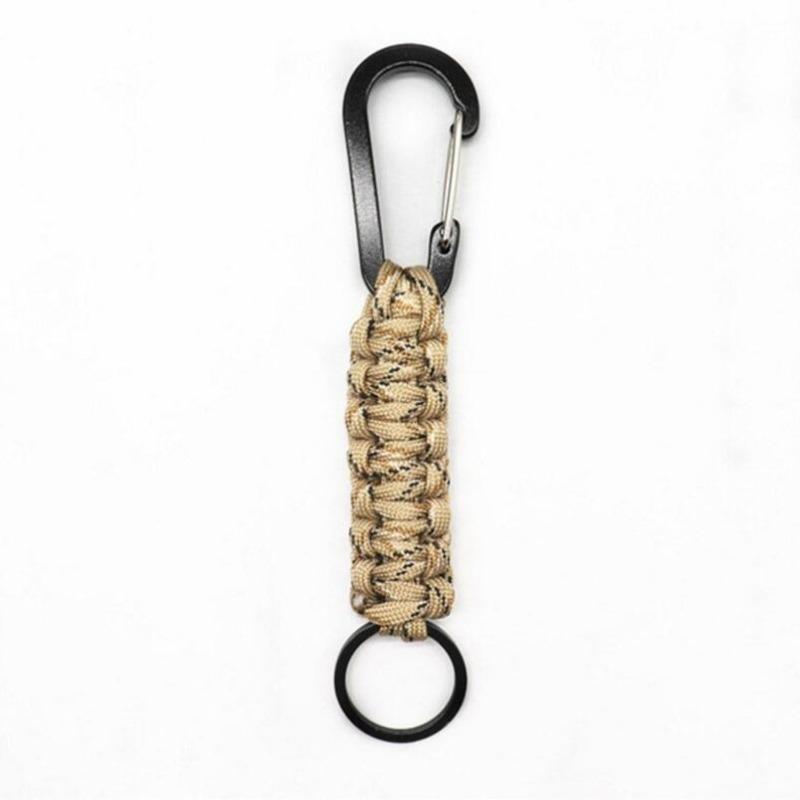 1PC EDC Umbrella Rope Safety Buckle Multiple Colors Outdoor Anti Loss Rope Hand Woven Mountain Buckle Climbing Lock Buckle